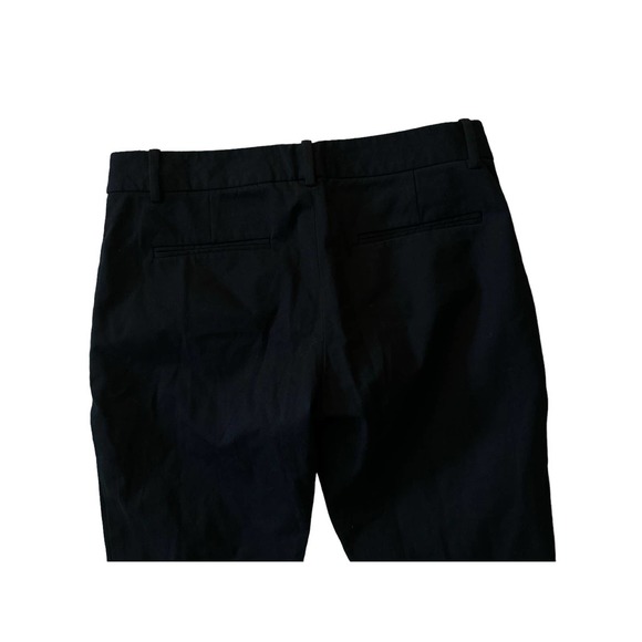 Women 4 Theory Testra Bistretch 2 Black Trousers Ankle Pants Straight Leg Cotton - Picture 4 of 6